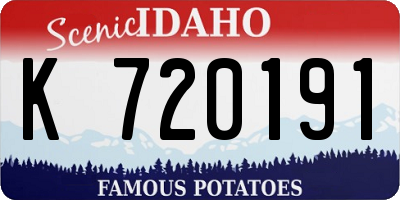 ID license plate K720191