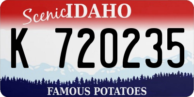 ID license plate K720235