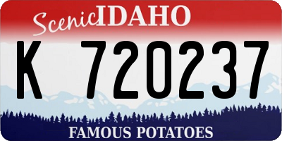 ID license plate K720237