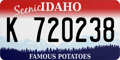 ID license plate K720238