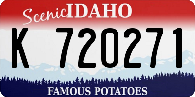 ID license plate K720271