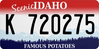 ID license plate K720275