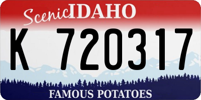 ID license plate K720317
