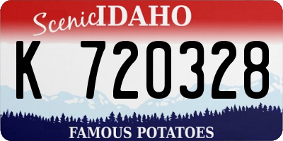 ID license plate K720328