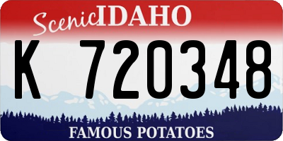 ID license plate K720348