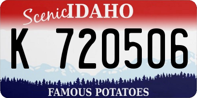 ID license plate K720506