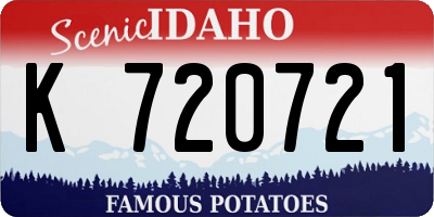 ID license plate K720721