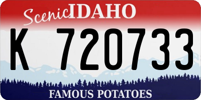ID license plate K720733