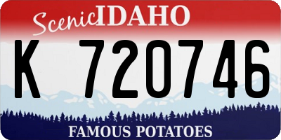 ID license plate K720746