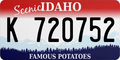 ID license plate K720752