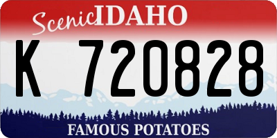 ID license plate K720828