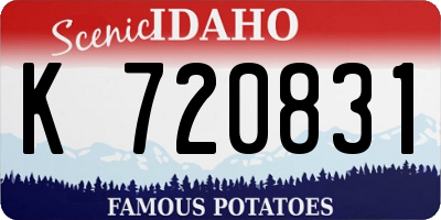 ID license plate K720831