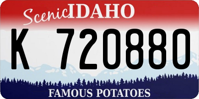 ID license plate K720880