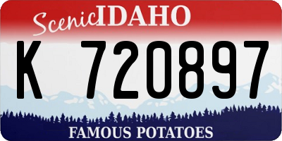 ID license plate K720897