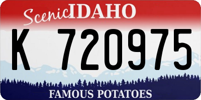 ID license plate K720975