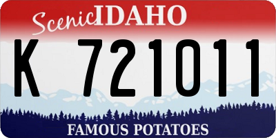ID license plate K721011