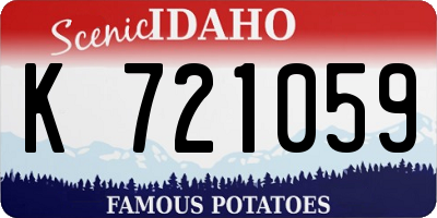 ID license plate K721059