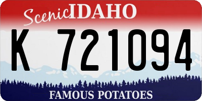 ID license plate K721094