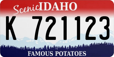 ID license plate K721123