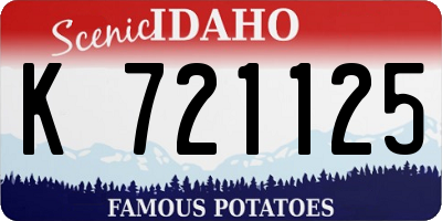 ID license plate K721125