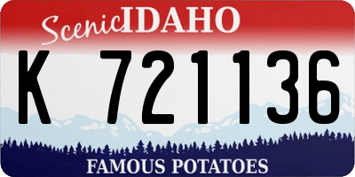ID license plate K721136