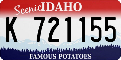 ID license plate K721155