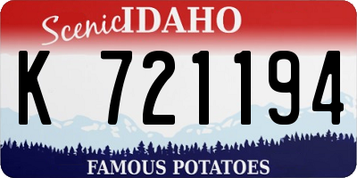 ID license plate K721194
