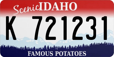 ID license plate K721231