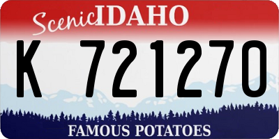 ID license plate K721270