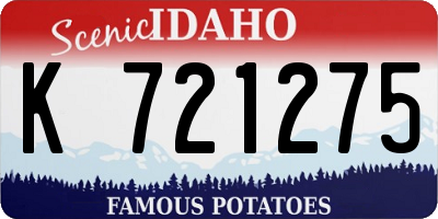 ID license plate K721275