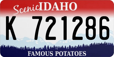 ID license plate K721286