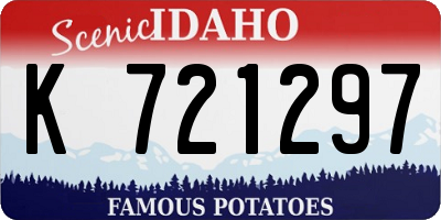 ID license plate K721297