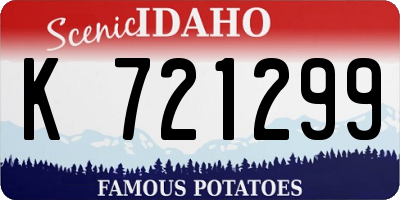 ID license plate K721299