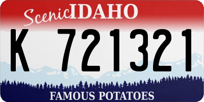 ID license plate K721321