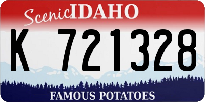 ID license plate K721328