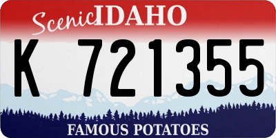 ID license plate K721355