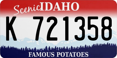 ID license plate K721358