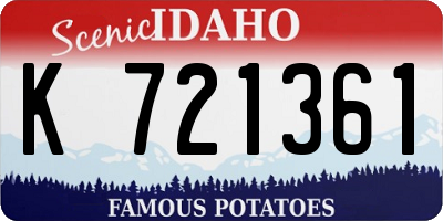ID license plate K721361