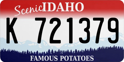ID license plate K721379