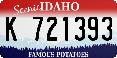 ID license plate K721393