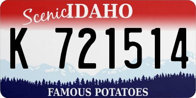 ID license plate K721514
