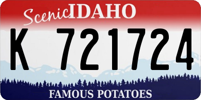 ID license plate K721724