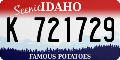 ID license plate K721729
