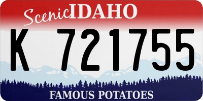 ID license plate K721755