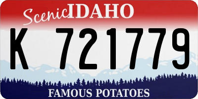 ID license plate K721779