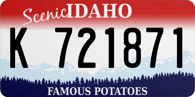 ID license plate K721871