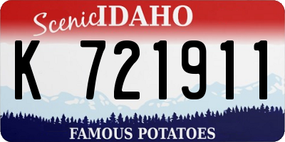ID license plate K721911