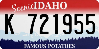 ID license plate K721955