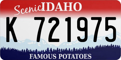 ID license plate K721975