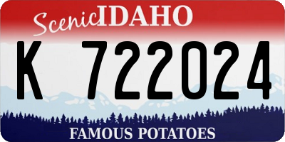 ID license plate K722024
